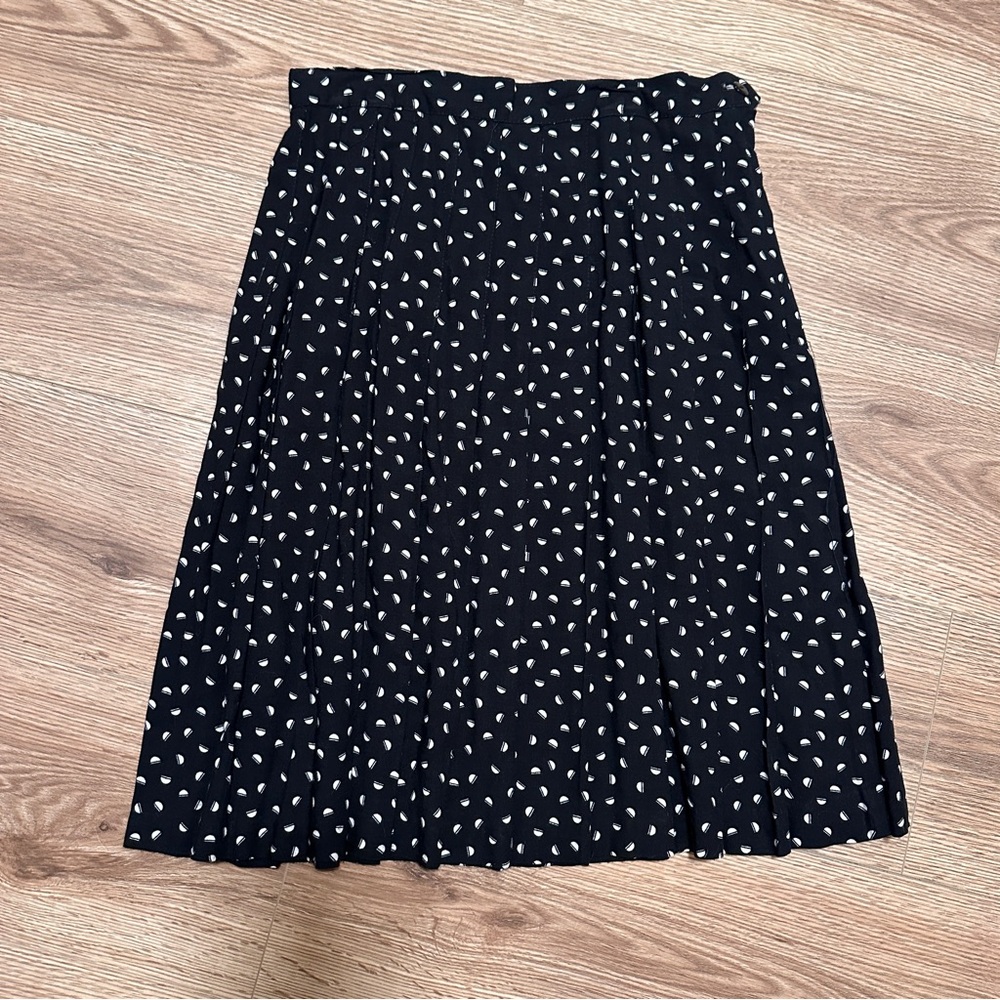 Vintage Tarazzia Black and white crescent moon Skirt